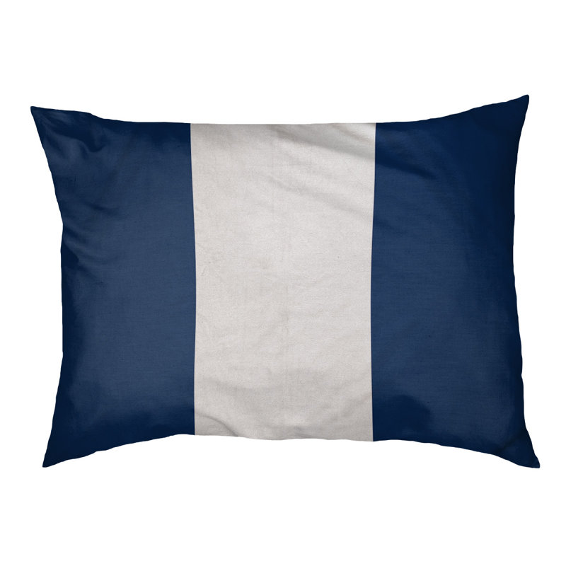 Coussin d'extérieur pour chien Florida Tribe, Large ( 40" W x 30" D x 14" H), Navy Blue/White/Navy Blue