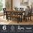 Fenrys 6-Person Solid Wood Dining Set