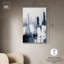 «Gray Matter Canvas», art abstrait bleu par Art Remedy-107455697-107455706