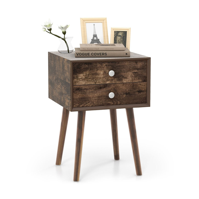 40cm W Manufactured Wood Bedside Table