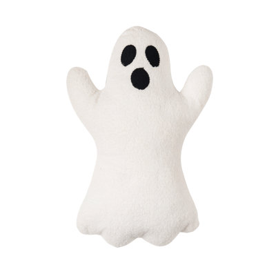 Ghost Shaped Halloween Throw Pillow