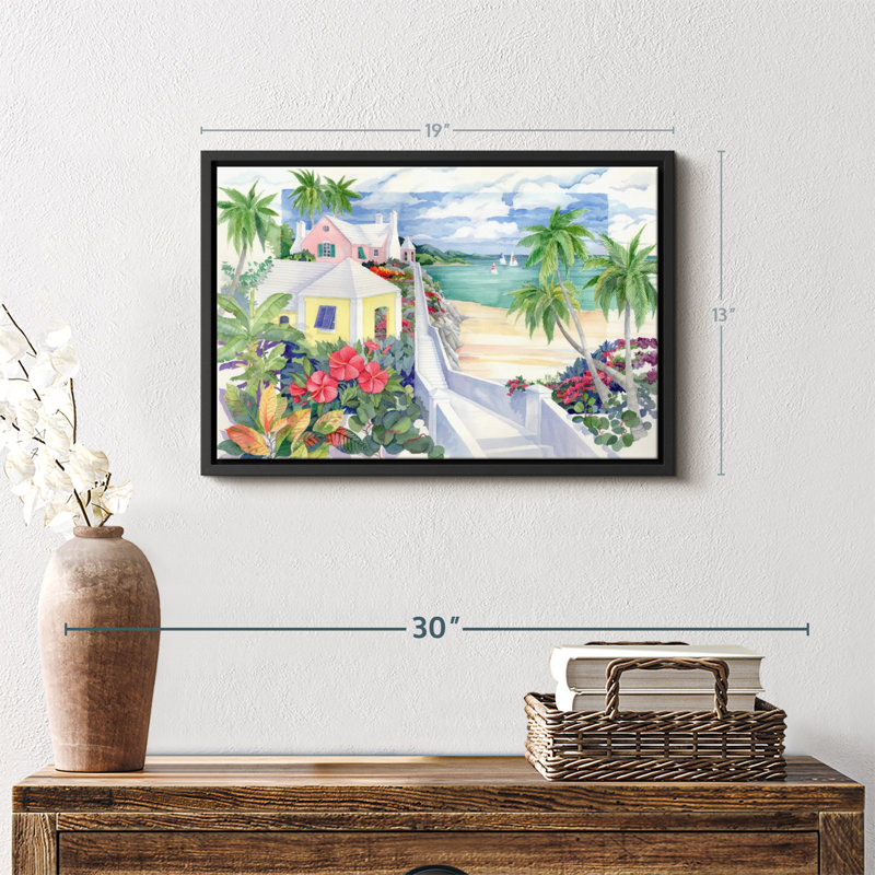 Island Cliff, reproduction sur toile, H 13 po x l 19 po
