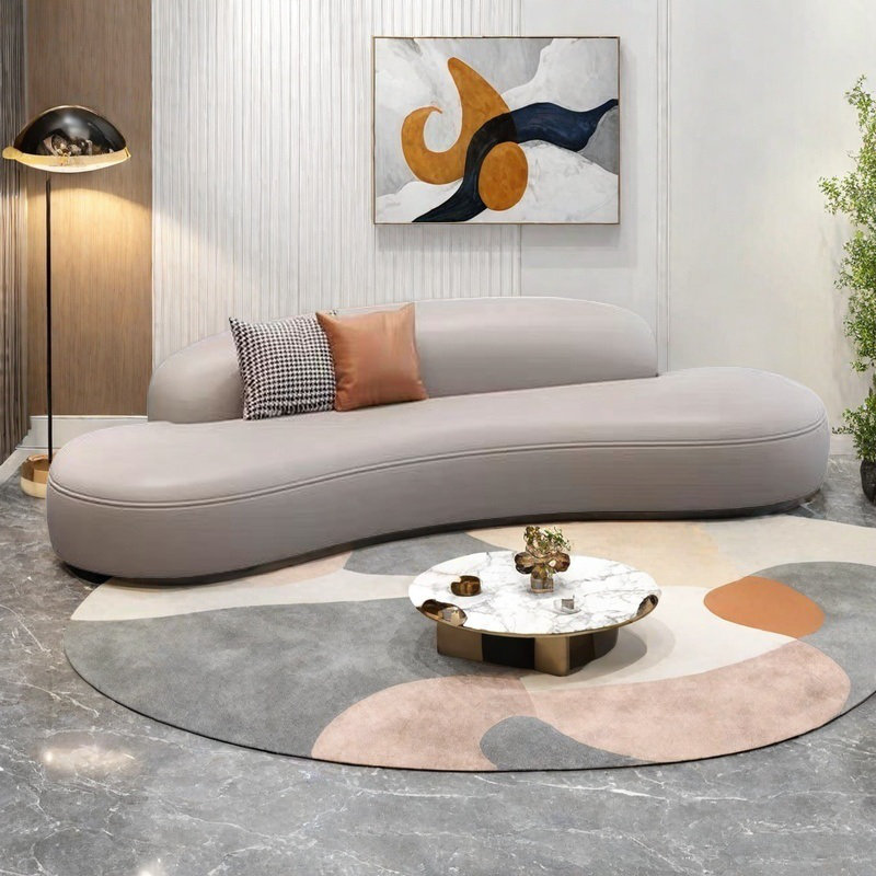 Modern high appearance level office sofa, 27.6" H x 110.2" W x 41.3" D
