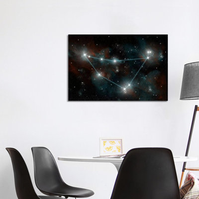 The Constellation Capricorn the Sea Goat 1 Piece Wrapped Canvas Wall Art