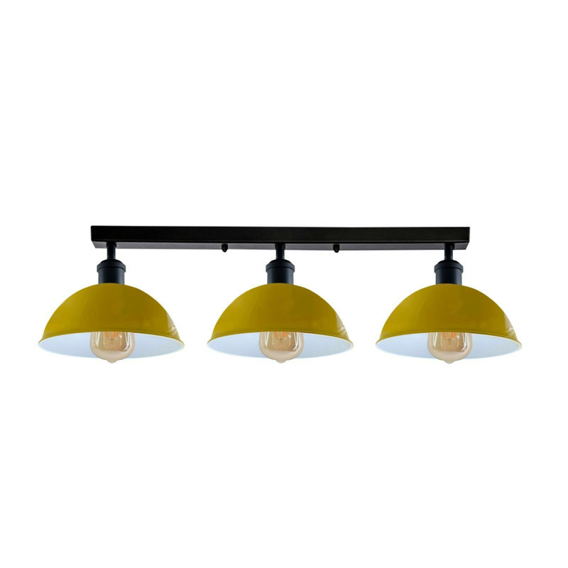 Emma-Jade Semi Flush Mount, Yellow