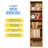 Tall Bookcase with Open Storage Bookshelf for Home or Office-116067269-116067268
