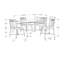 Dining Table Set, 5-Pieces Set, Small, 40" Rectangular