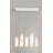 7 - Light White LED Cluster Pendant-66455181-66455182