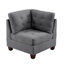 Canapé modulaire modulaire 6 pièces Mobilier de salon canapé d'angle capitonné capitonné gris 3X