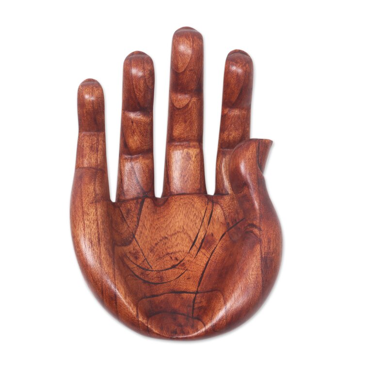 Wooden Hand Sculpture