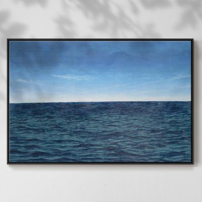 Toile encadrée de qualité supérieure Open Water II - prête à être accrochée
