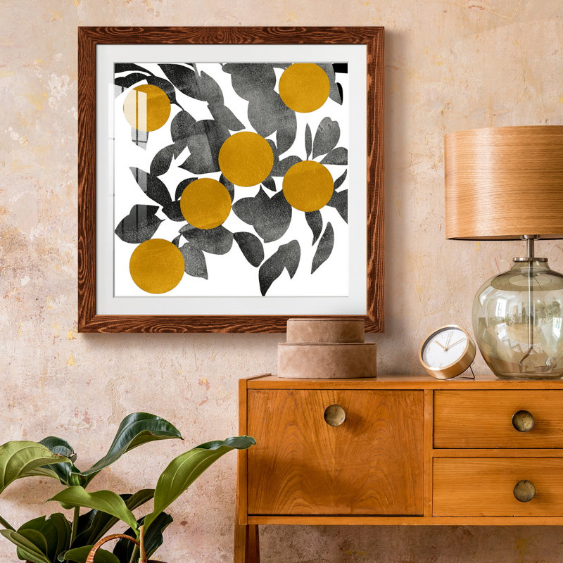 «Shadow Branch IV», reproduction encadrée de qualité supérieure - prête à être accrochée, H 17 po x l 17 po x P 1,5 po
