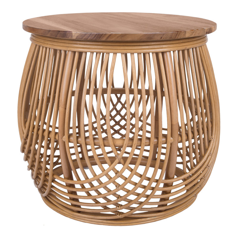 Bechtold Solid Wood Top End Table
