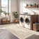 Medallion Non Slip Washable Rug(Cream)