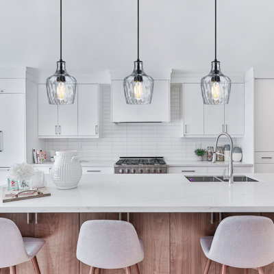 Luminaire suspendu en verre 1 lumière Dollie