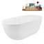 Baignoire autoportante 61 "avec drain 61" Streamline-101310193