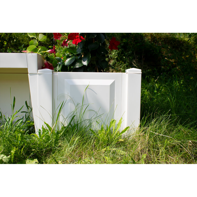 Zirke Wood Garden Bench, White