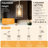 Levona 1 - Light Large Kitchen Island Pendant With Clear Hammered Glass Shade（Set of 2）-176490505