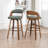 Artnagullian Swivel Vegan Leather Counter And Bar Stools-120950964-120950966