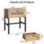 Table de chevet Boho Rattan