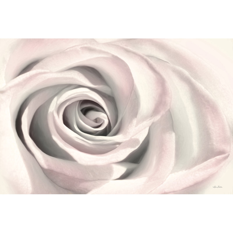 «Blush Rose III» par Lori Deiter - reproduction imprimée, H 12 po x l 18 po, Non, Toile tendue