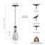 Luminaires suspendus, luminaires suspendus modernes noirs