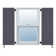 Atlantic Architectural Three Equal Panels, Raised Panel Shutters Pair