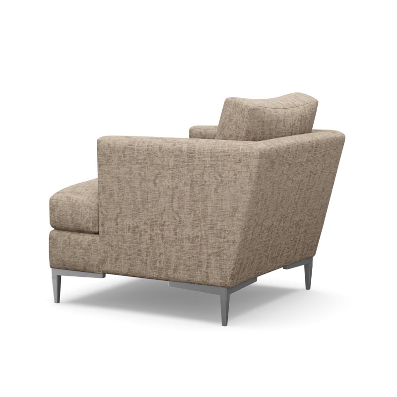 Aiden Accent Chair, Churchill Driftwood (Performance fabric) 6137-92, Antique Bronze