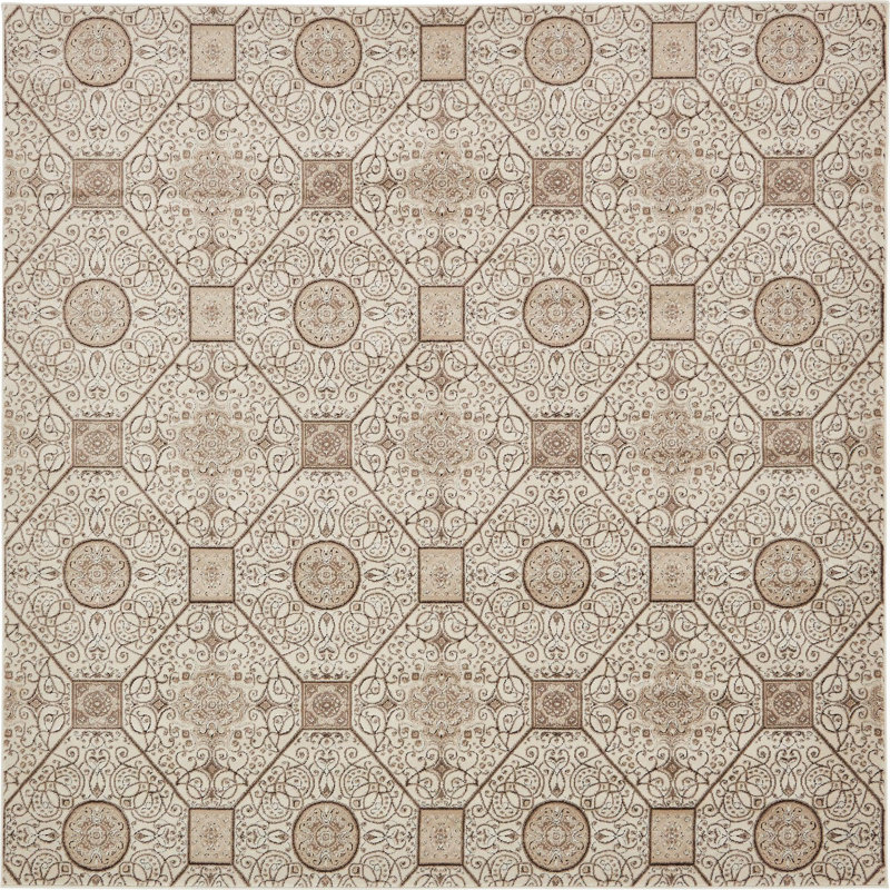 Emigdio Abstract Indoor Rug, Square 8'