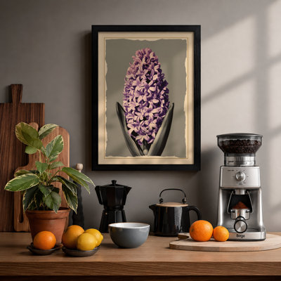 Purple Hyacinth Botanical - Framed Print
