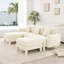 Canapé modulaire en U à 3 places avec accoudoirs en forme de coquillage Boucle-717864813-717864816