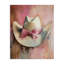 Chapeau de cow-boy avec nœud sur toile rose, design par Petal Prints Design-312395450