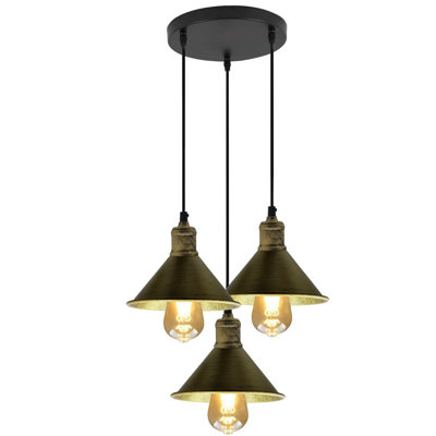 Wier 3 - Light Black Cluster Pendant