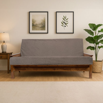 Memory Foam Infused Futon Mattress Full XL – Washable Removable Cover, Heavy-Duty Zipper, Thick Foldable Sofa Bed Cushion for Guest Room, Apartment, Dorm (Frame NOT Included)