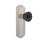 Deco Plate with Crystal Black Door Knob