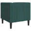  Fauteuil Chesterfield vert foncé