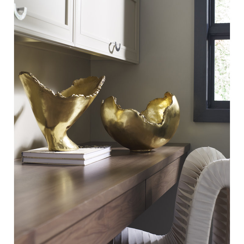 Burled Vase, Gold