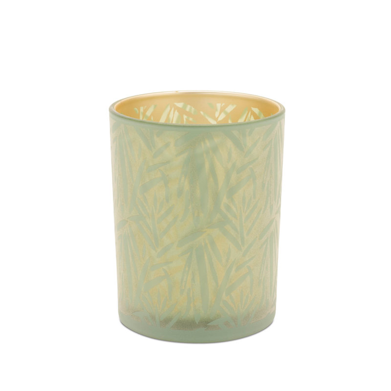 Porte-bougie à motif tropical