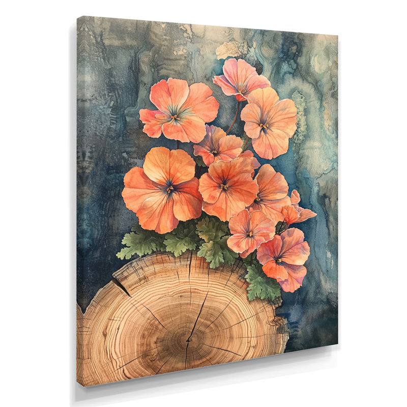 Graeham - impressions murales florales, H 40 po x l 30 po, Toile tendue, Ne s’applique pas