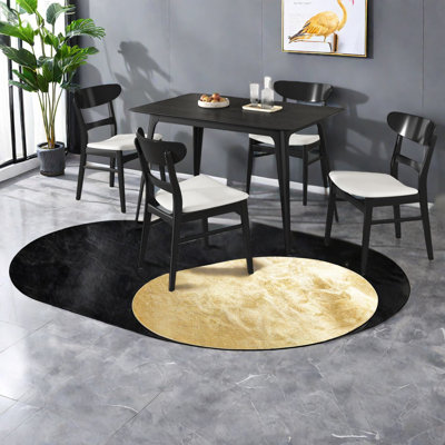 Ensemble de table à manger moderne avec chaises rembourrées, structure en bois d'hévéa pour la maison