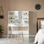 Coiffeuse moderne en bois massif avec miroir-1084881422