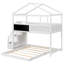 Lit superposé House avec escalier et rangement-751727122
