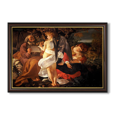 Rest on the Flight into Egypt, c. 1597-Caravaggio-Custom Framed Canvas
