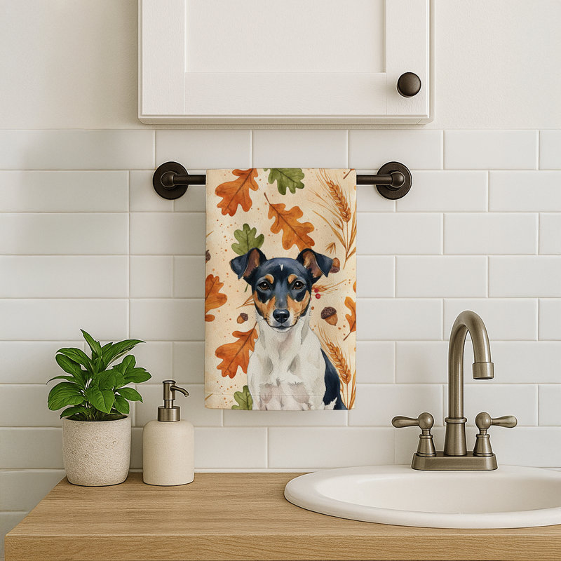 Serviette de cuisine tricolore Rat Terrier, Rat terrier tricolore