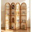 Paravent de coin en bambou et rotin de style Mid-Century pour un usage domestique-348904012