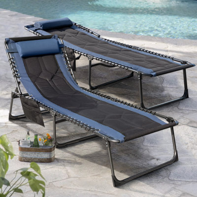 Daman Outdoor Rust-Resistant Metal Chaise Lounge