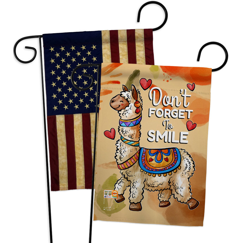 Double Sided 18.5 in. H x 13 in. W Polyester Garden flag