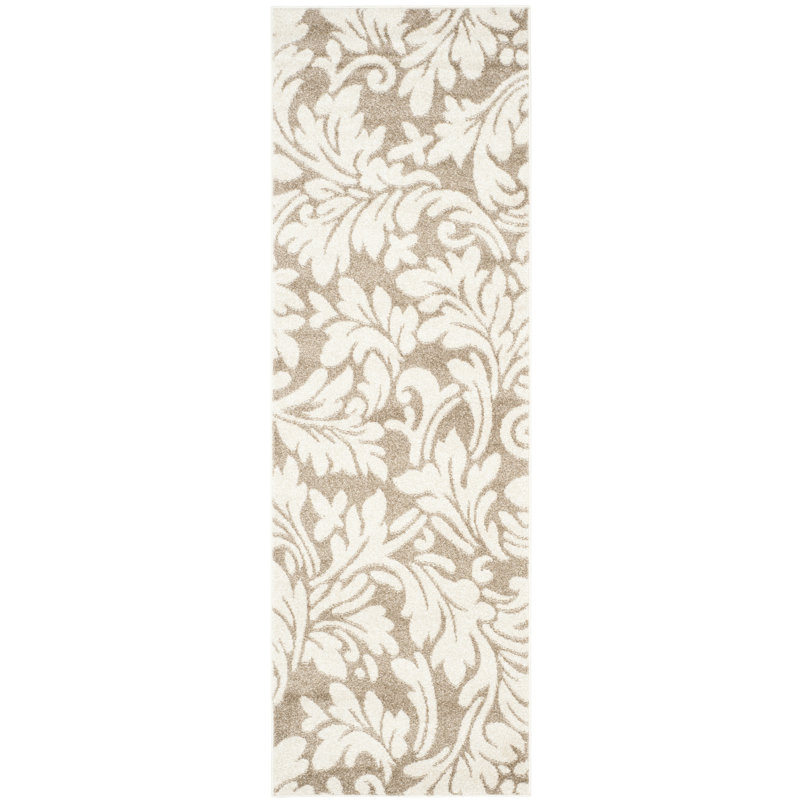 Tapis performance à motif floral Carman, Tapis de couloir 2 pi 3 po x 11 pi