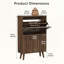 Armoire à chaussures 23,6 en noyer moderne Mid-Century-245671172