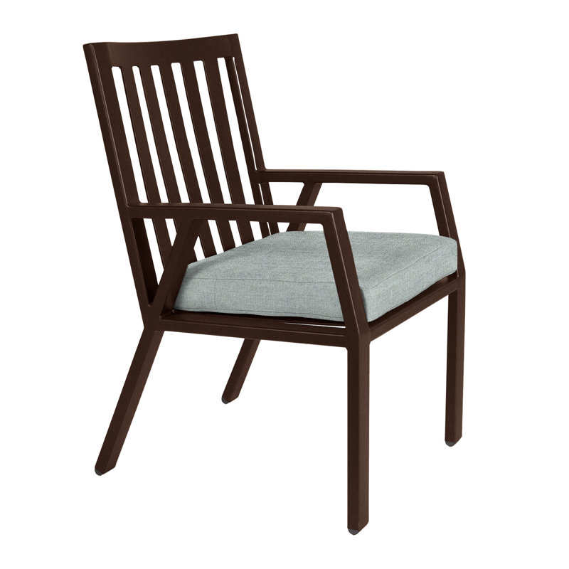 Aris Outdoor Dining Armchair, Copper Creek, Harris Stone